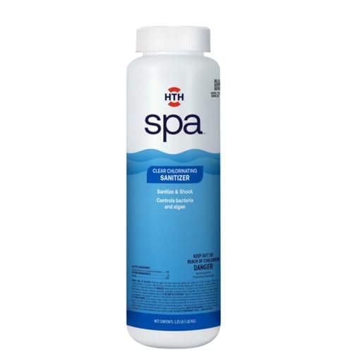 HTH Spa 86134 Clear Chlorinating Sanitizer, Spa & Hot Tub Chemical Controls Bacteria and Algae, 2.25 lbs