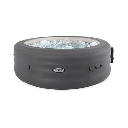 INTEX SimpleSpa Inflatable Hot Tub, 6 Person Jet Massage Spa with Built-in Pump and Cover - Portable Outdoor Tub with Bubble Jets for Home, Backyard, and Patio