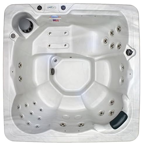 Hudson Bay HB29 6-Person Hot Tub with 29 Therapy Jets and Digital Controls – Sterling Acrylic Interior and Mocha Exterior Cabinet - Ideal for Backyard Relaxation and Hydrotherapy