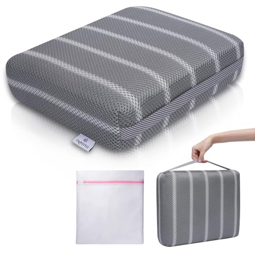 Hot Tub Booster Seat Cushion Pillow for Indoor or Outdoor Use, 16 x 12 x 4.3 Inche Weighted Spa Pillow with Washable 4D Mesh Cover & Non-Slip Micro Dot Bottom, Hot Tub Accessories for Adults,Quick Dry