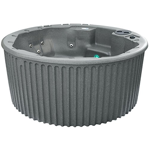 Essential Hot Tubs, Arbor Hot Tub, Arrives with Free Insulated Cover, Gray Granite, Seats 6, Plug into Standard Outlet (120 Volts), Hydrotheraphy 2025, Made in USA