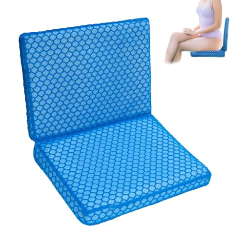 Hot Tub Booster Seat for Adults - Foldable Hot Tubs SPA Cushion, Weighted Hot Tub Seats Chairs for Inflatable Hot Tub Bathtub (Blue-1 Pack)