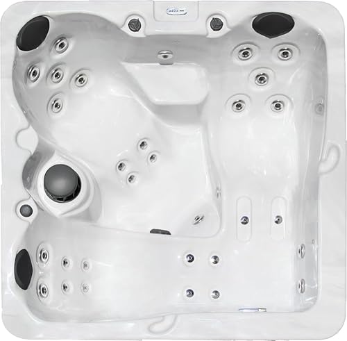 Hudson Bay HB31 3-Person Hot Tub with 31 Therapy Jets and Digital Controls – Sterling Acrylic Interior and Mocha Exterior Cabinet - Ideal for Backyard Relaxation and Hydrotherapy